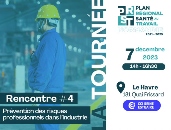 EMPLOYEURS, rendez-vous le 7 décembre au Havre pour une après-midi sur la prévention des risques professionnels dans l’industrie !